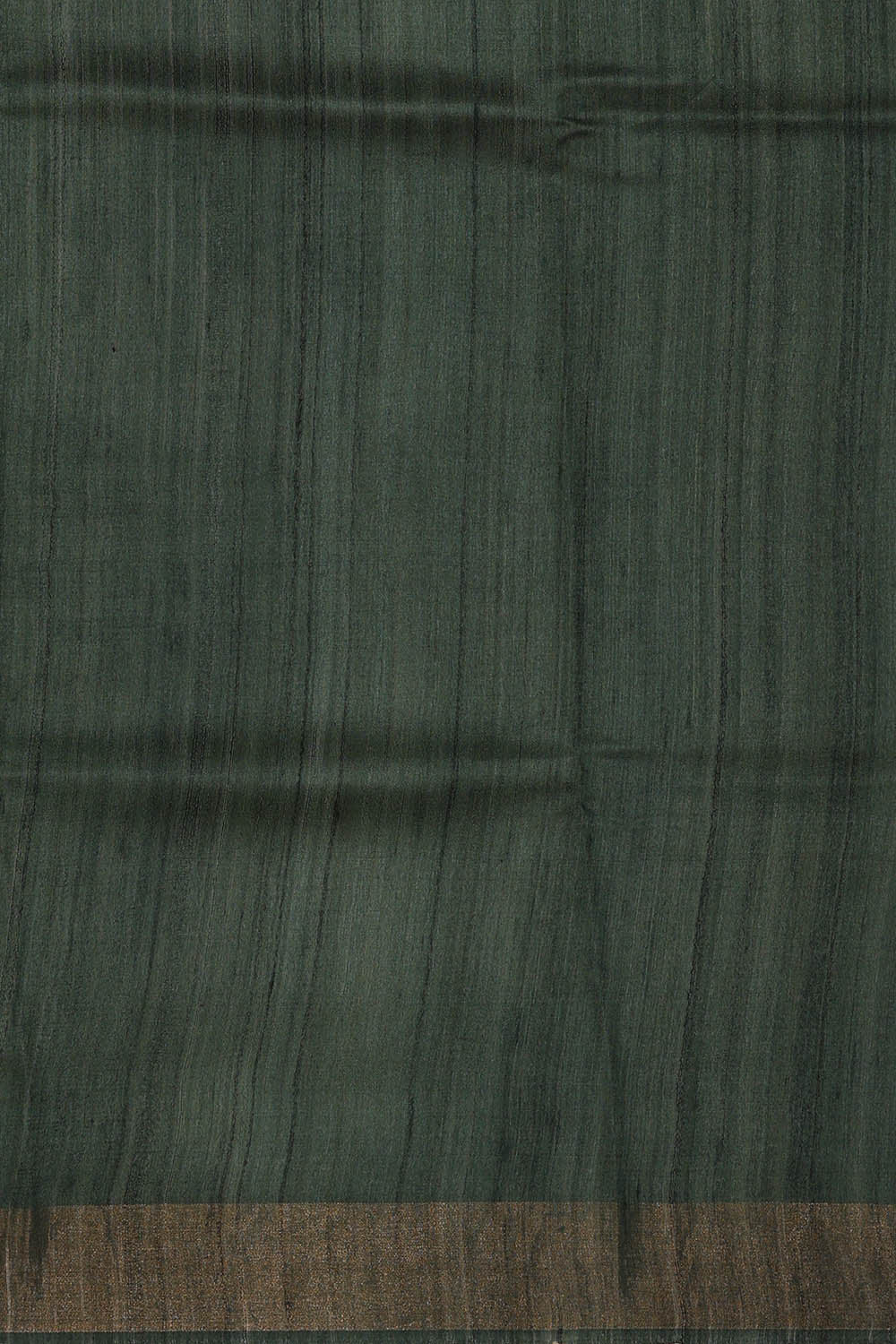Image of Tussar Printed Green Saree