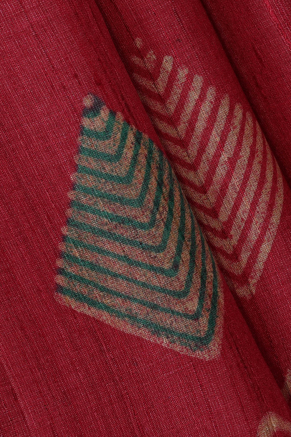 Image of Tussar Printed Pink Saree
