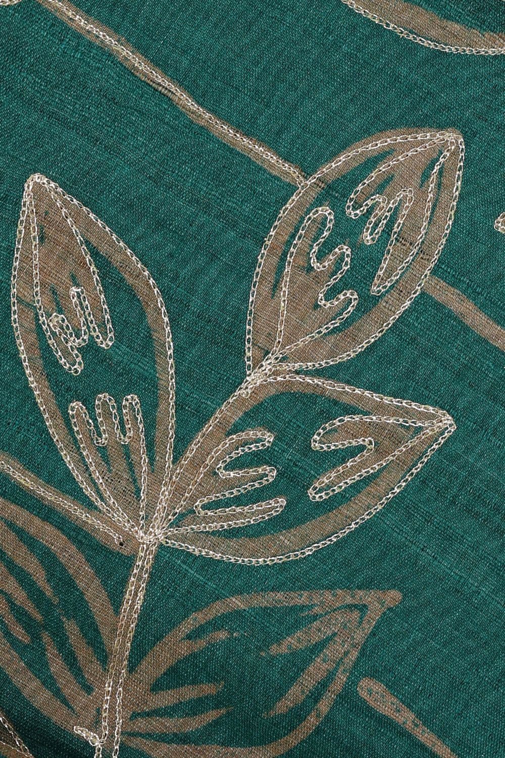 Image of Tussar Silk Green Saree