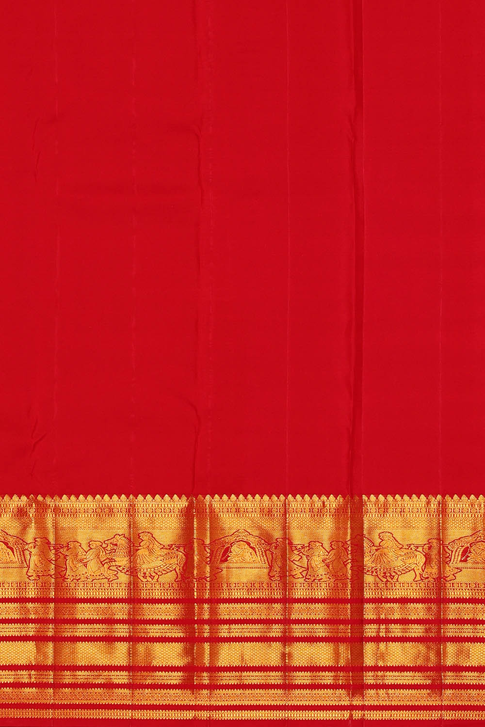 Image of Kanchipattu Silk Red Saree