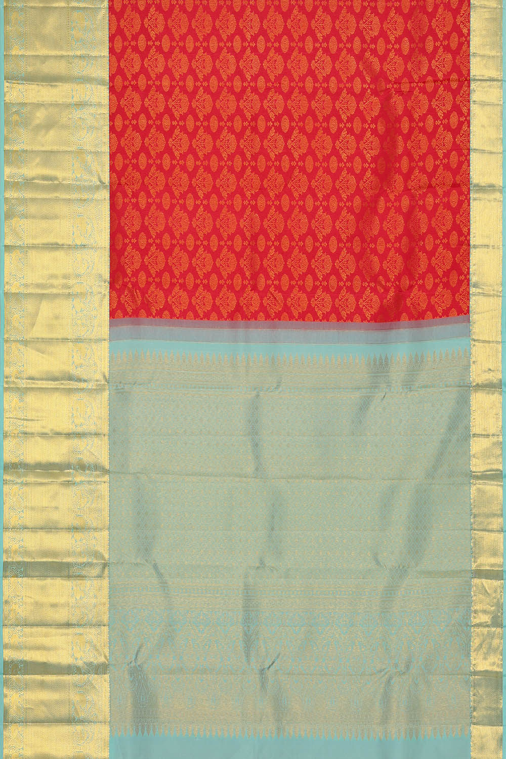 Image of Kanchipattu Silk Red Saree