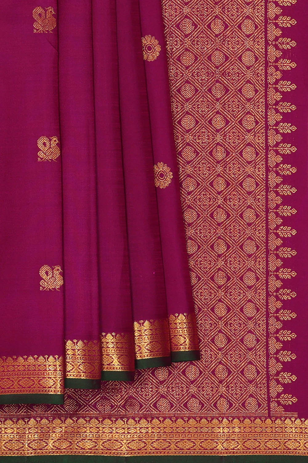 Image of Kanchipattu Silk Purple Saree