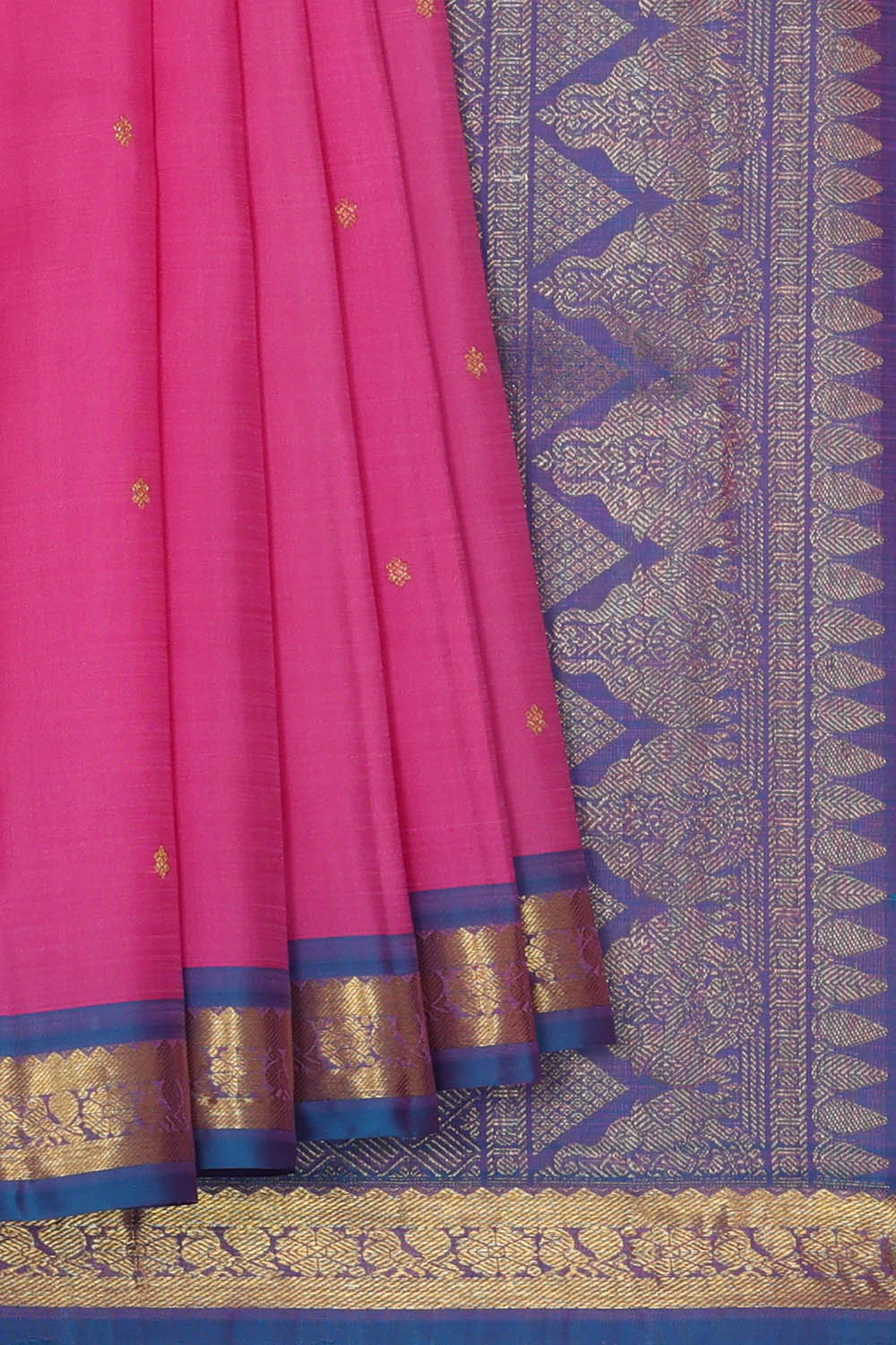 Image of Kanchipattu Silk Pink Saree