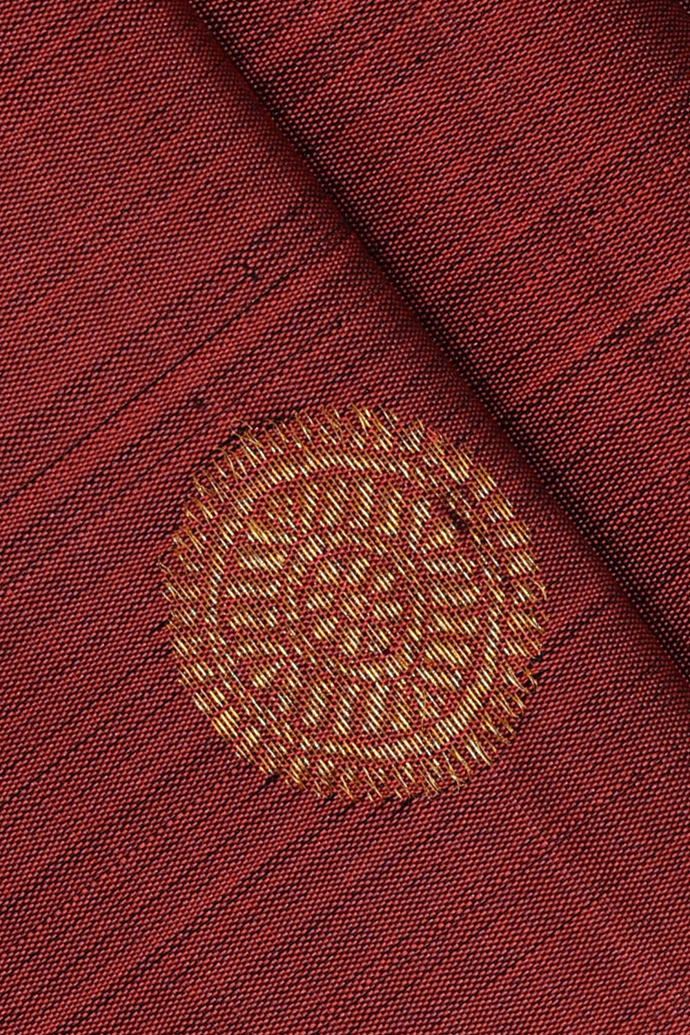 Image of Kanchipattu Silk Copper Red Saree
