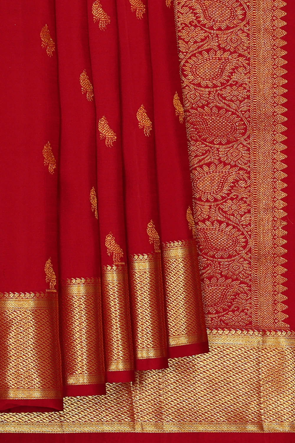Image of Kanchipattu Silk Maroon Saree