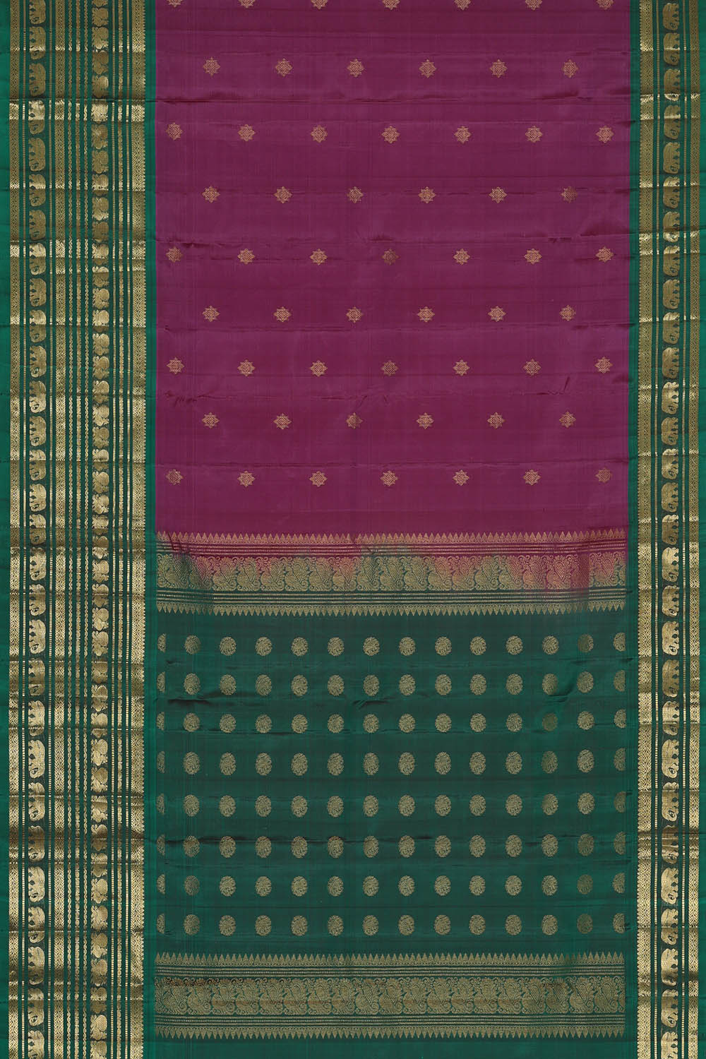 Image of Kanchipattu Silk Purple Saree