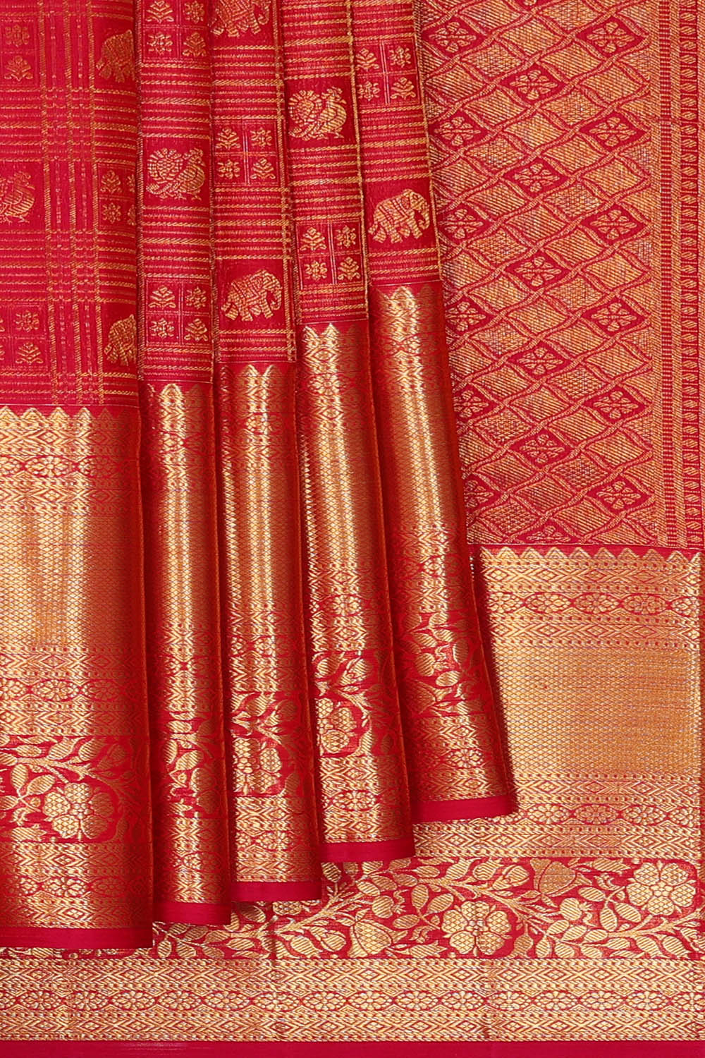 Image of Kanchipattu Silk Pink Saree