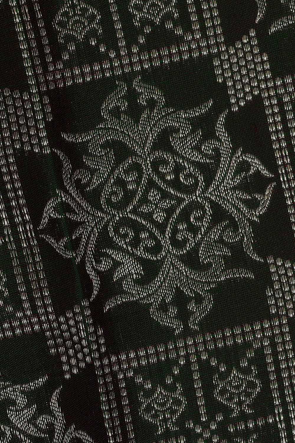 Image of Kanchipattu Silk Dark Green Saree