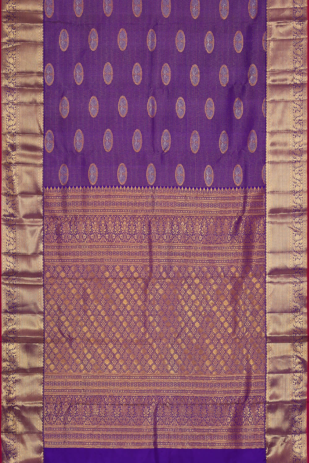 Image of Kanchipattu Silk Purple Saree