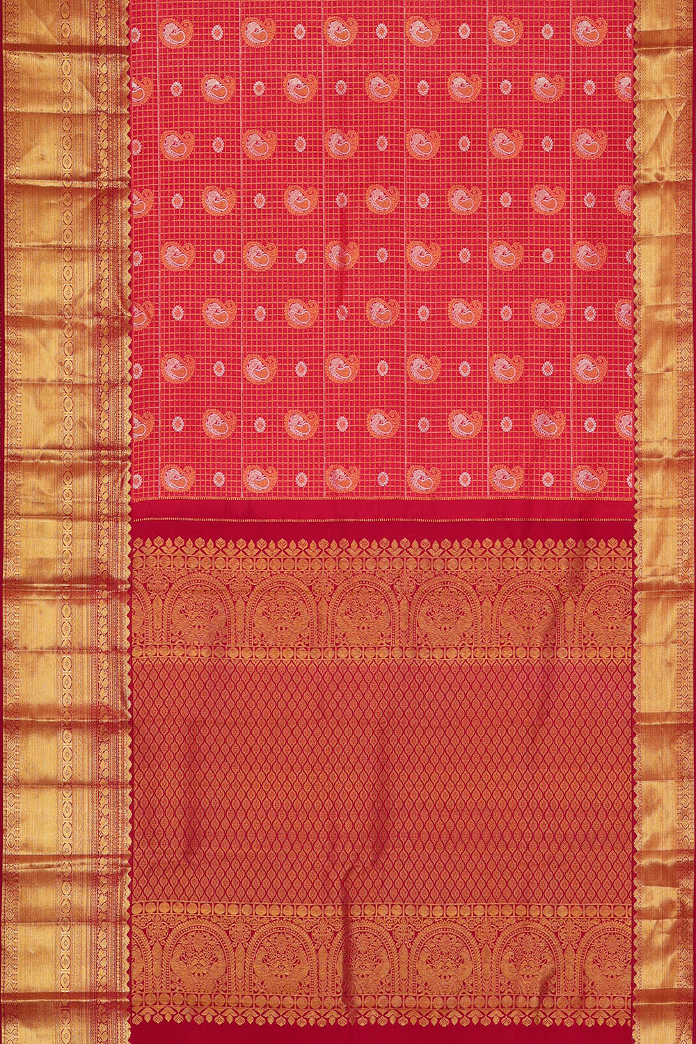 Image of Kanchipattu Silk Pink Saree