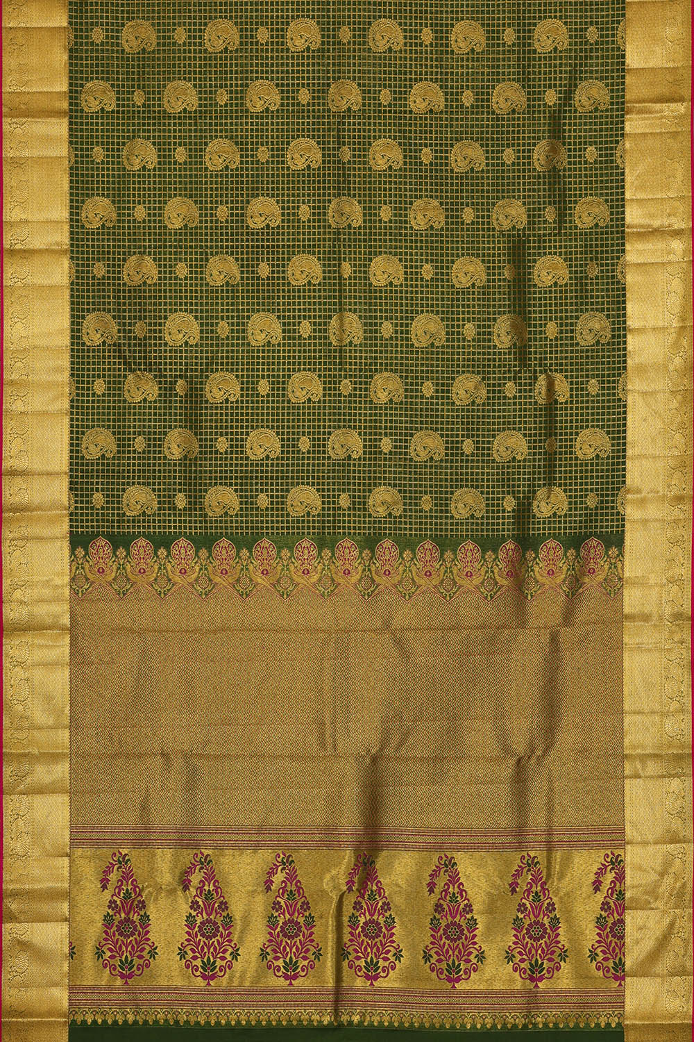 Image of Kanchipattu Silk Green Saree