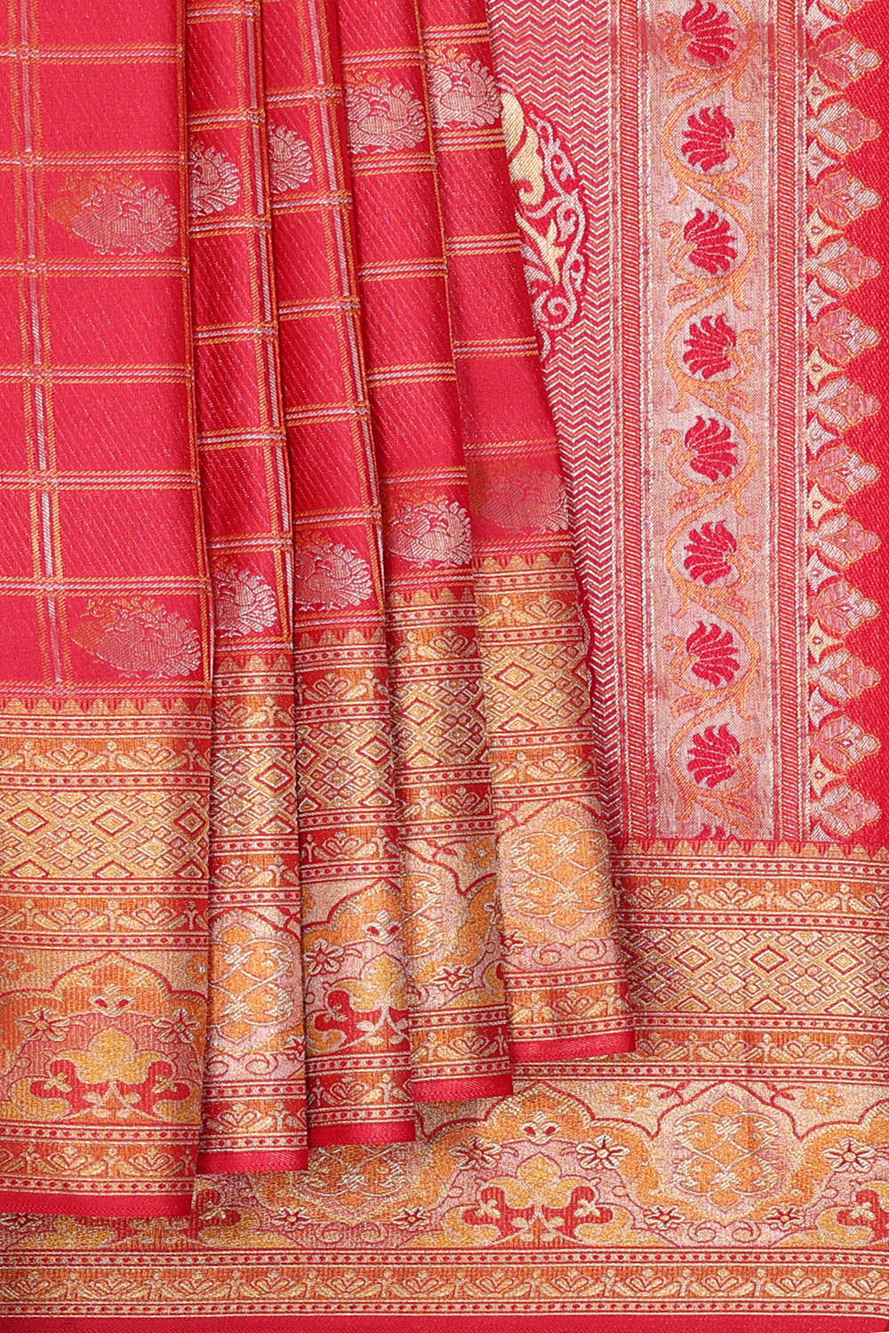 Image of Kanchipattu Silk Pink Saree