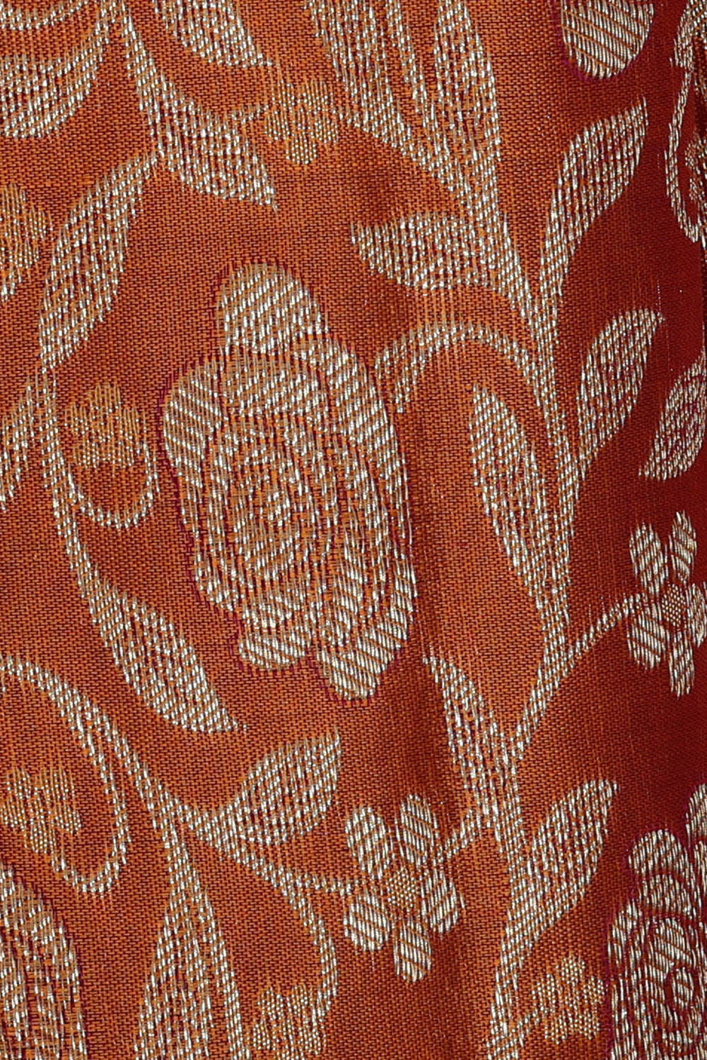Image of Kanchipattu Silk Orange Saree