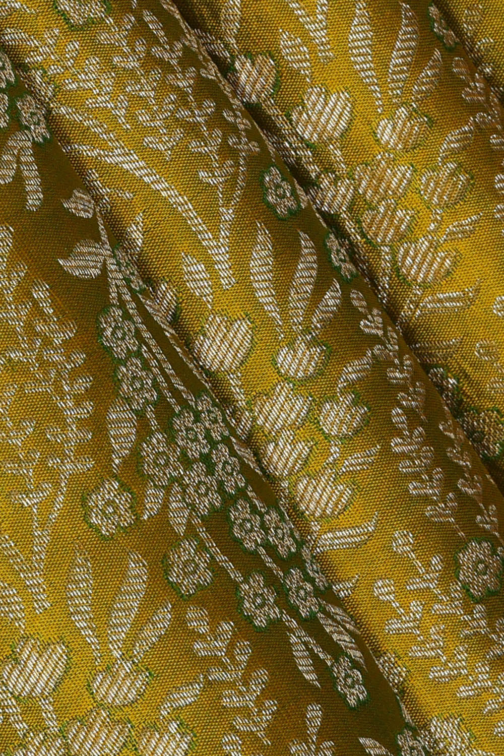 Image of Kanchipattu Silk Yellow Saree