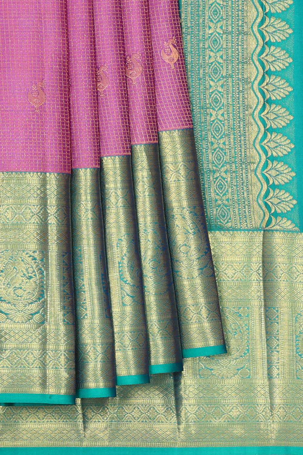 Image of Kanchipattu Silk Pink Saree
