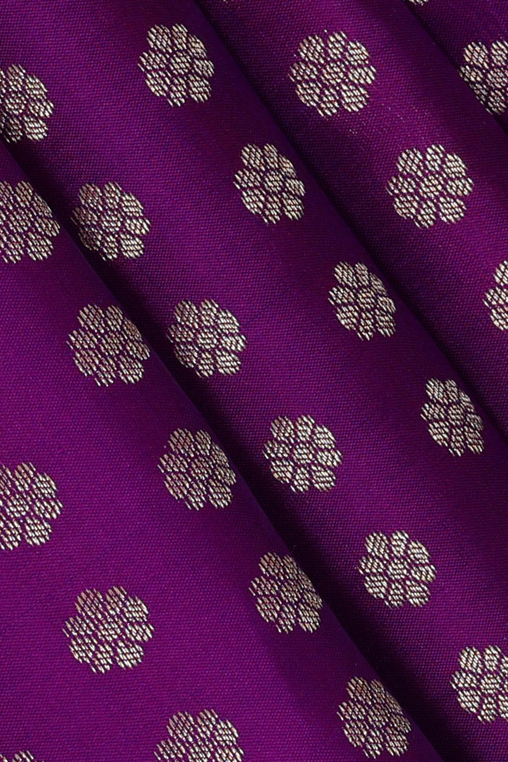 Image of Kanchipattu Silk Violet Saree