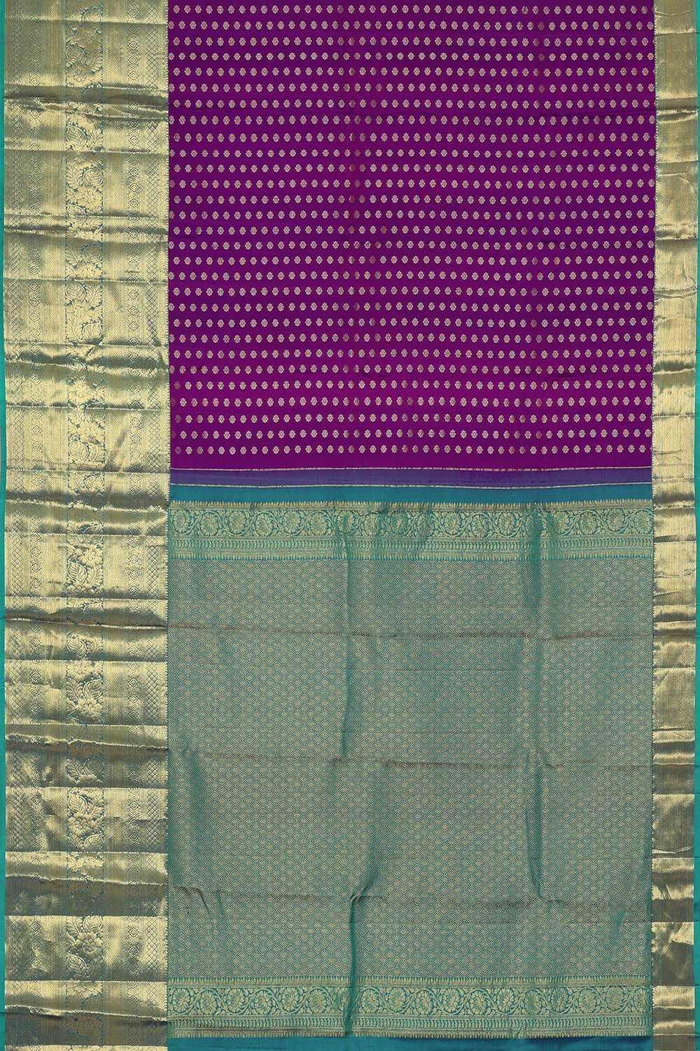 Image of Kanchipattu Silk Violet Saree