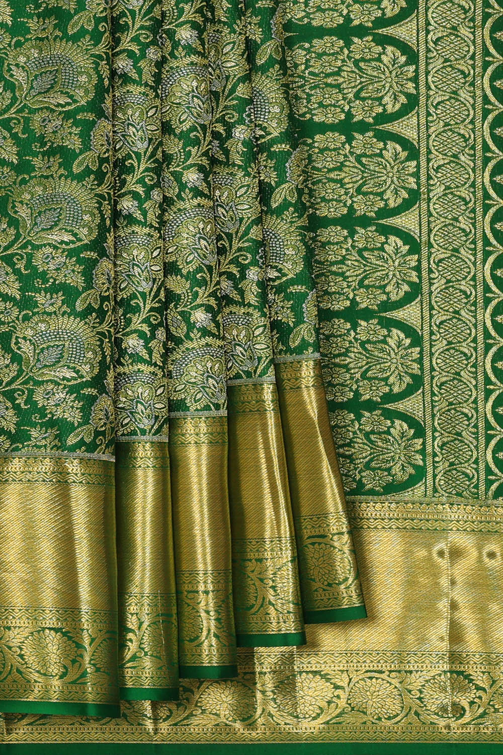 Image of Kanchipattu Silk Green Saree