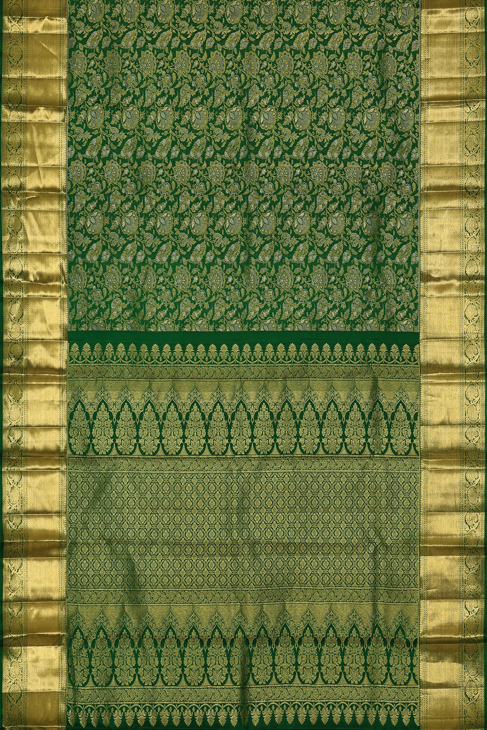 Image of Kanchipattu Silk Green Saree