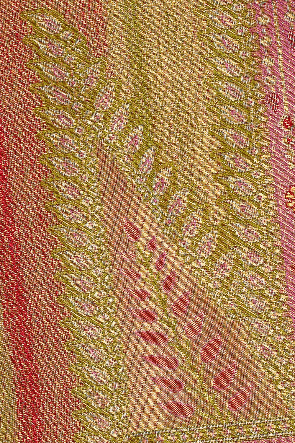 Image of Kanchipattu Tissue Silk Red Saree