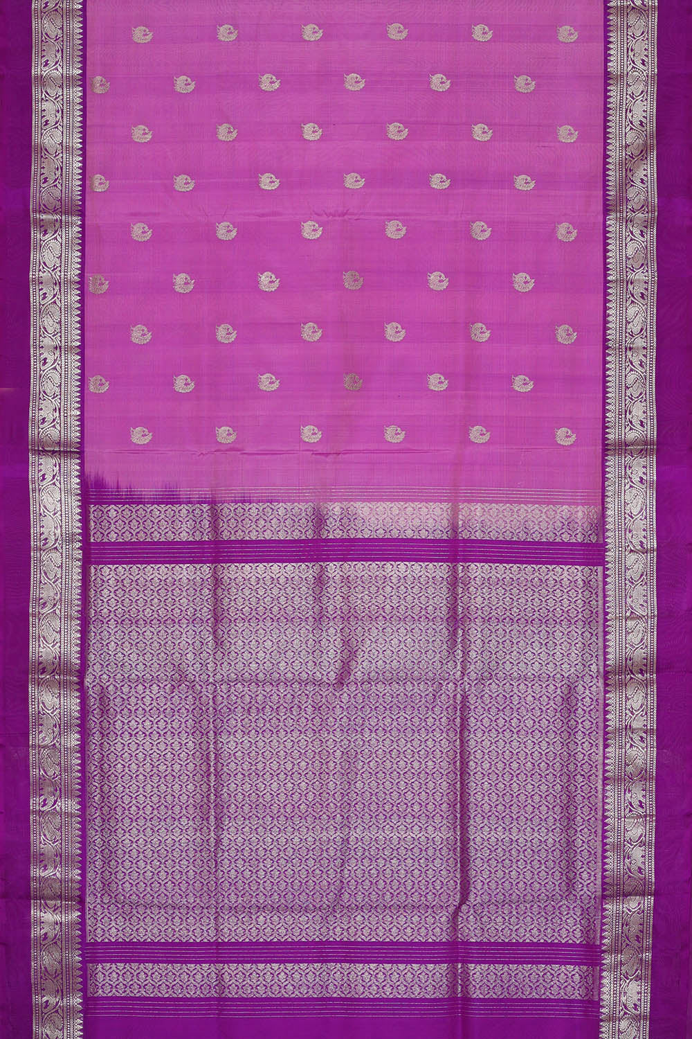 Image of Venkatagiri Silk Lavender Saree