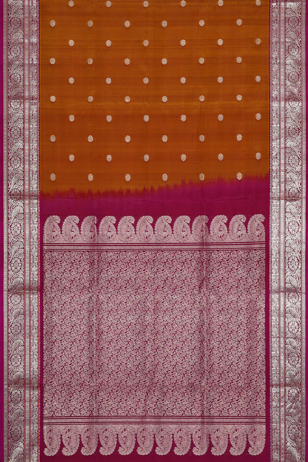 Image of Venkatagiri Silk Brown Saree