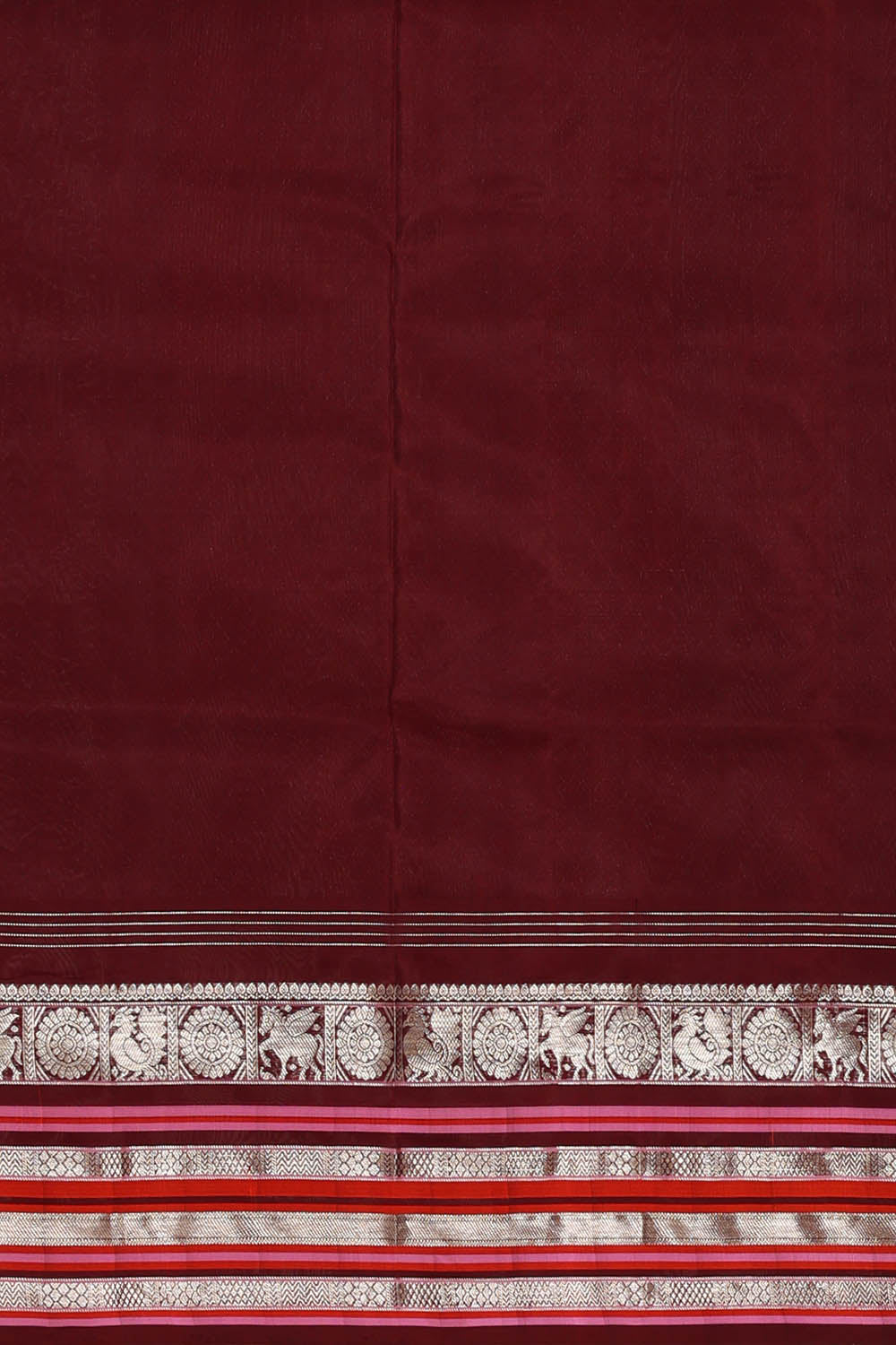 Image of Venkatagiri Silk Brown Saree