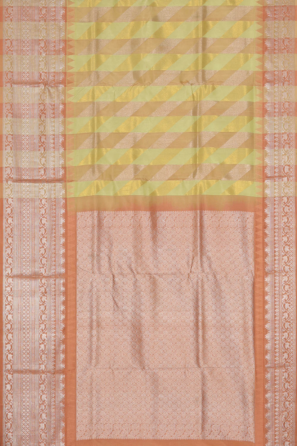 Image of Venkatagiri Silk Pastel Green Saree