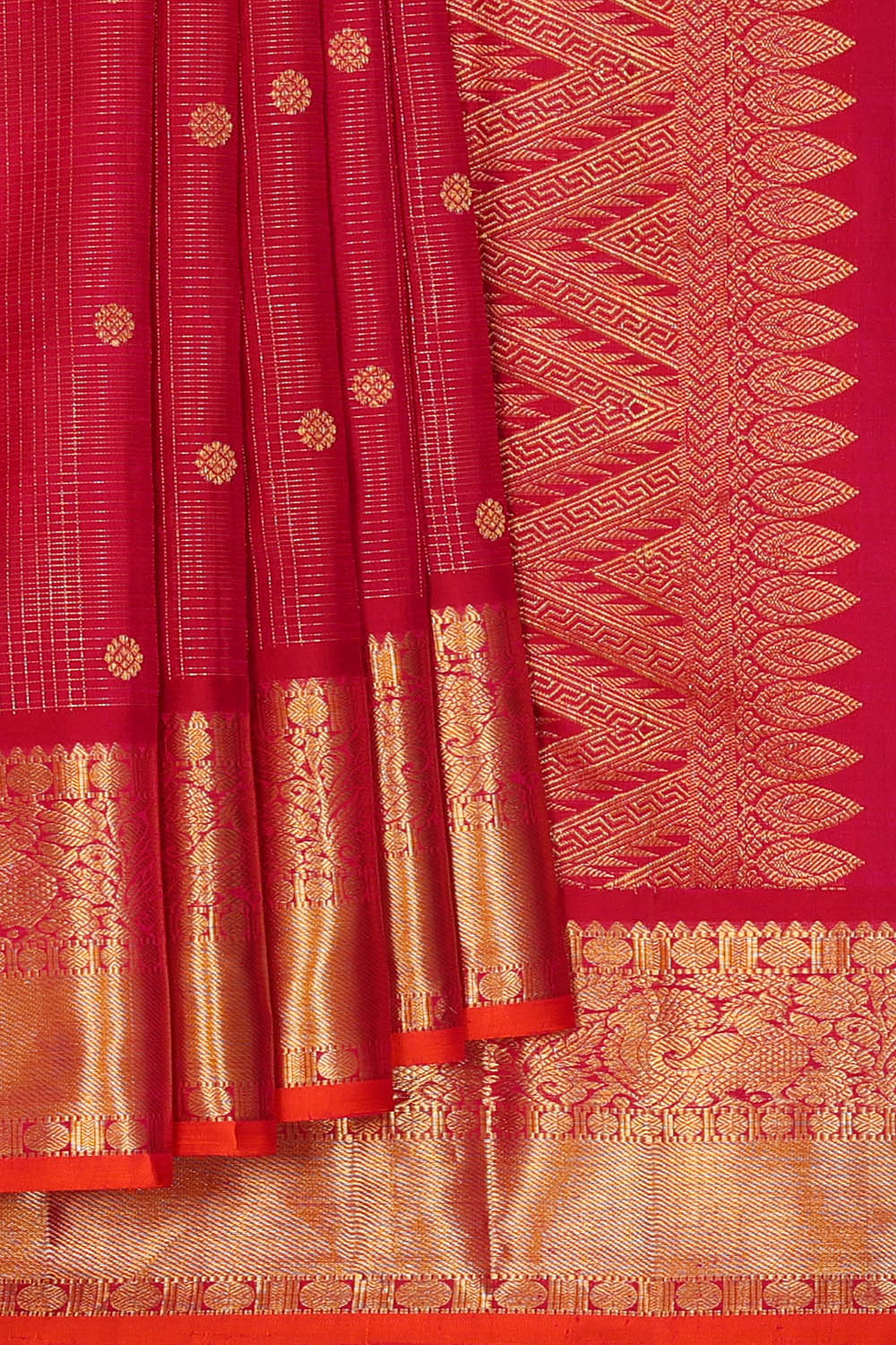 Image of Kanchipattu Silk Pink Saree