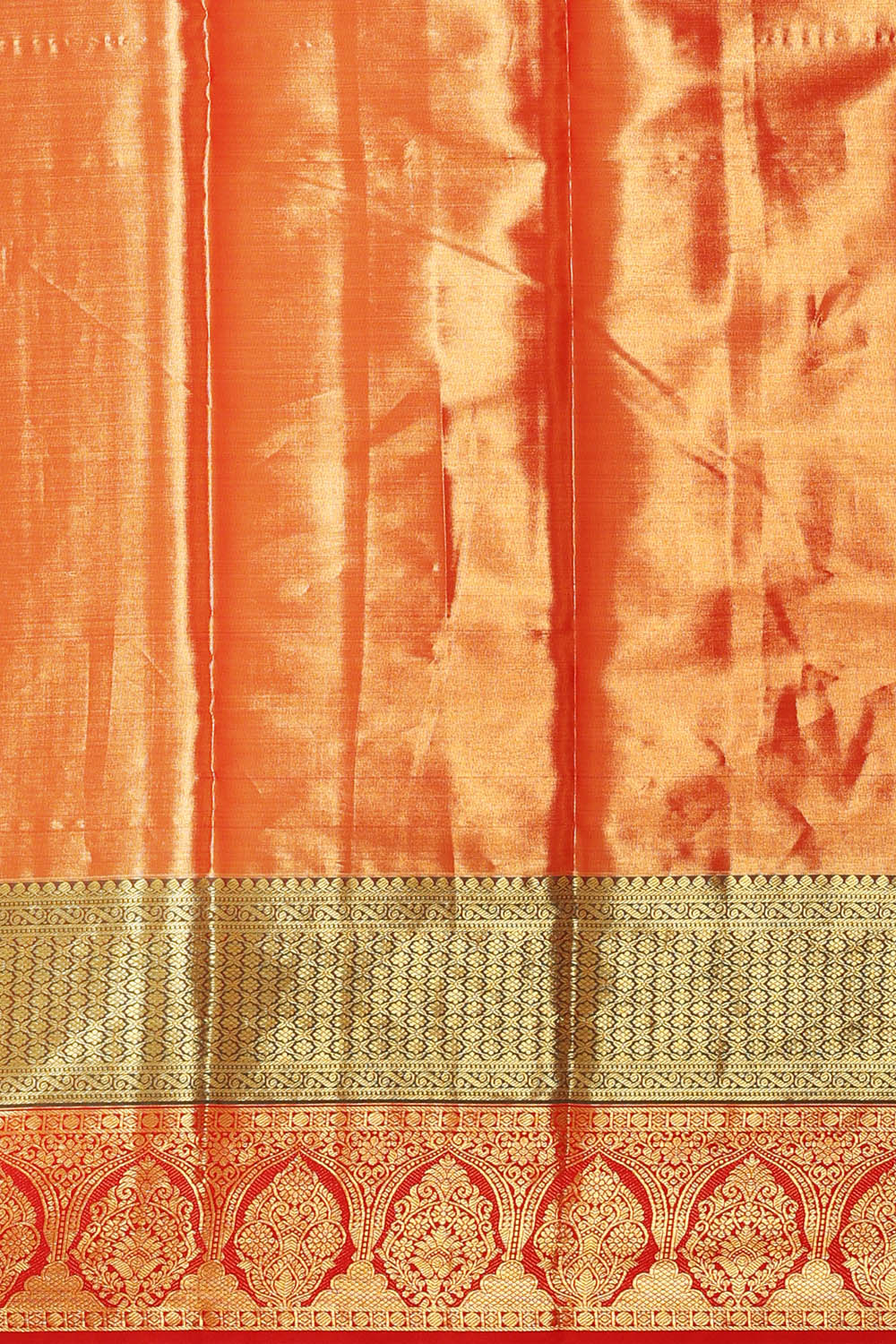 Image of Kanchipattu Tissue Brocade Golden Saree