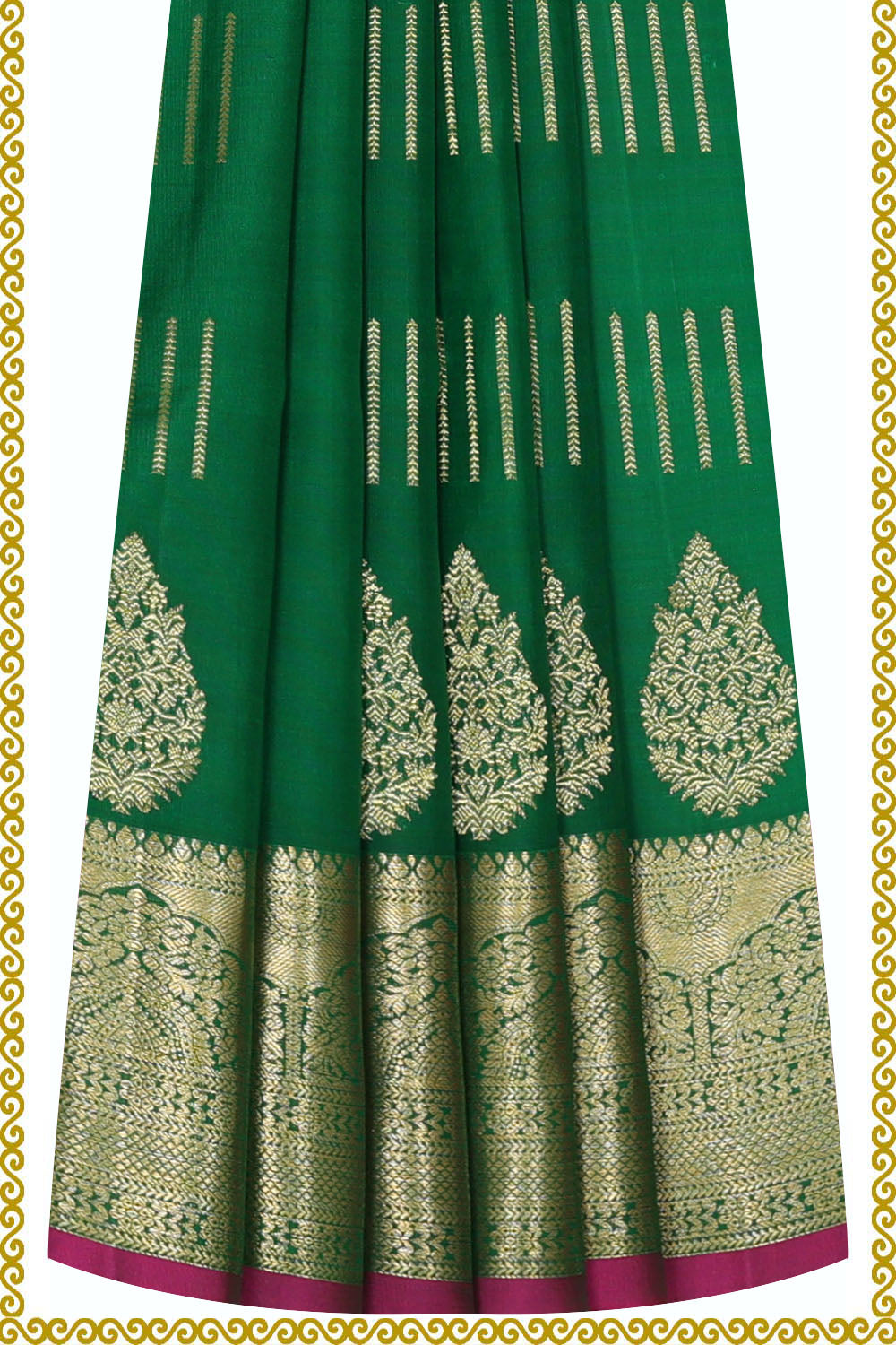 Image of Kanchipattu Pavada Unstitched Set