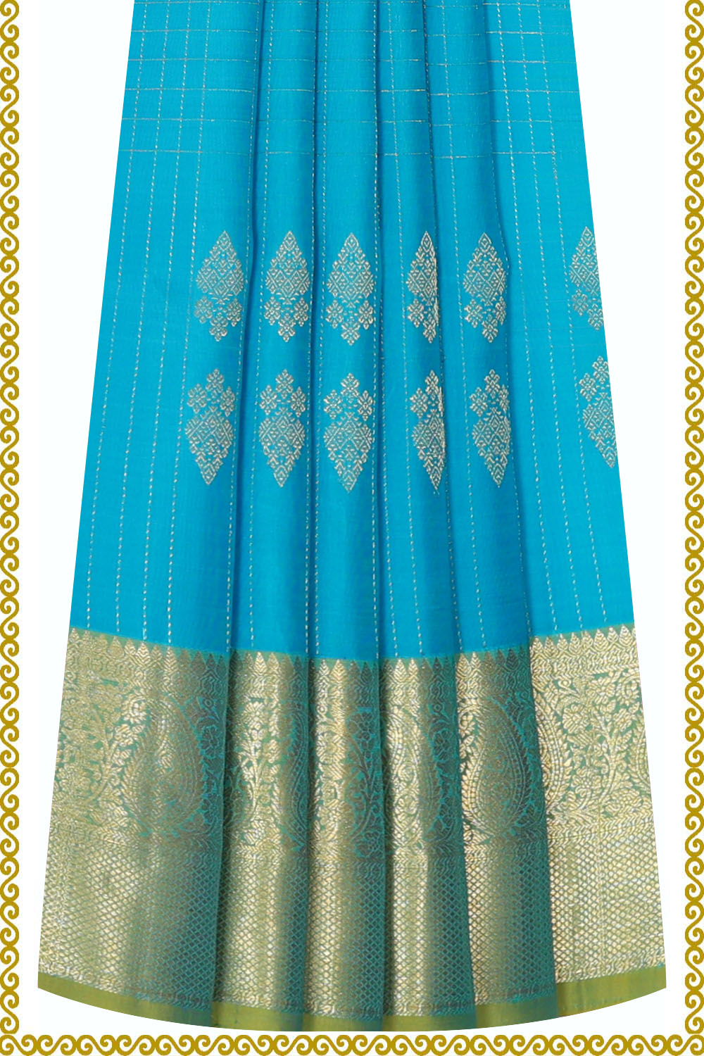 Image of Kanchipattu Pavada Unstitched Set