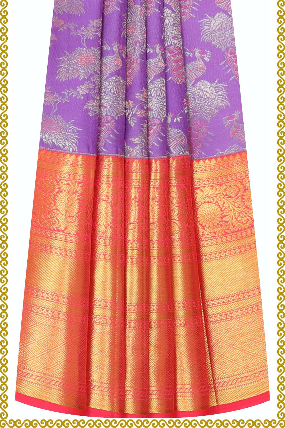 Image of Kanchipattu Pavada Unstitched Set