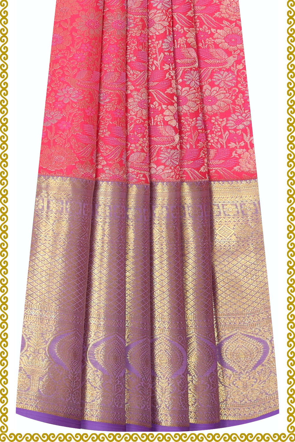 Image of Kanchipattu Pavada Unstitched Set
