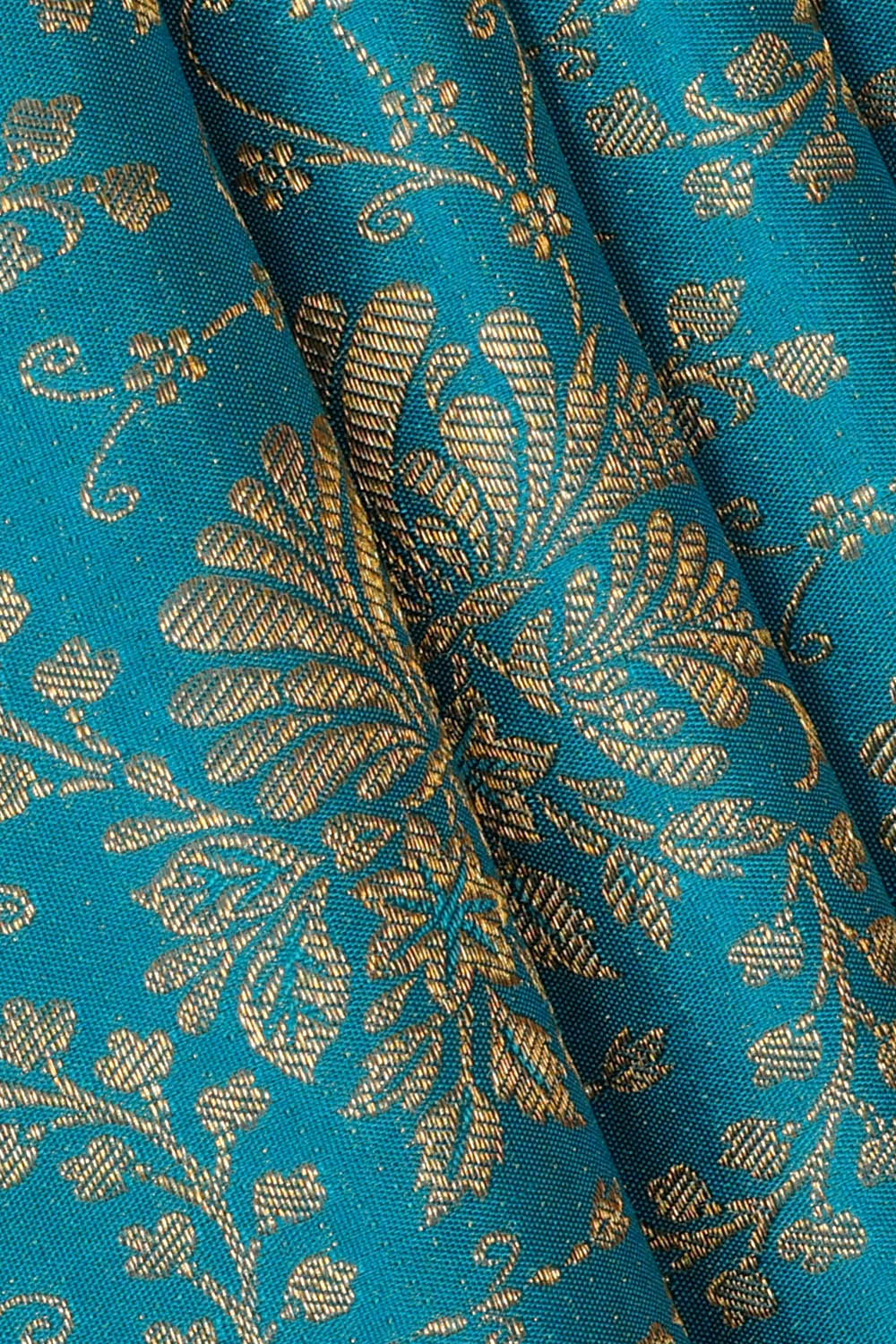 Image of Kanchipattu Brocade Blue Saree