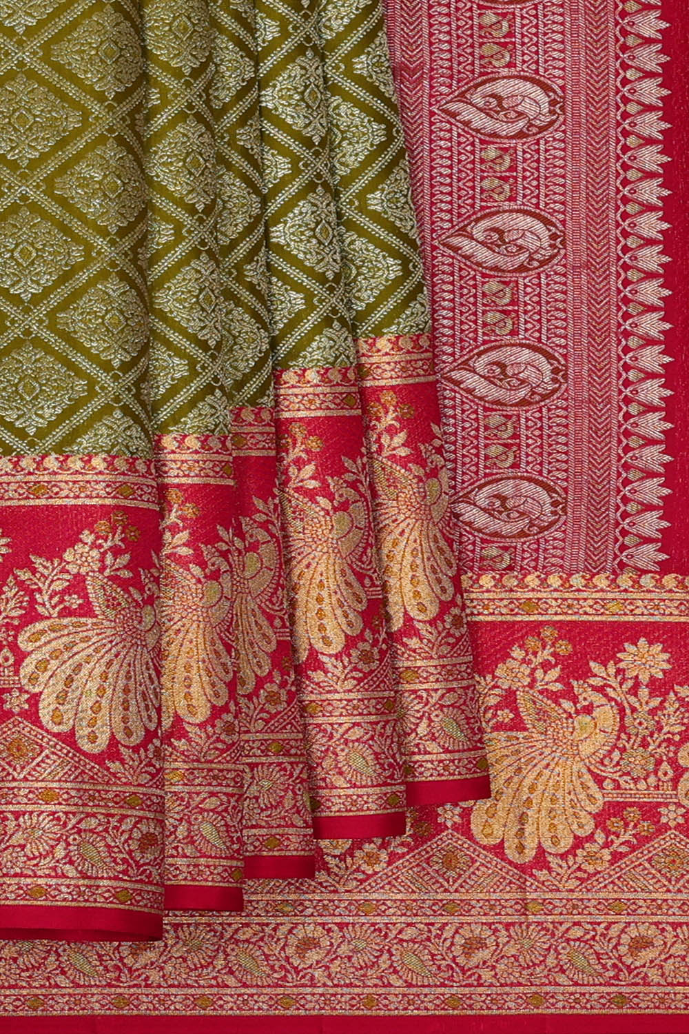 Image of Kanchipattu Silk Green Saree