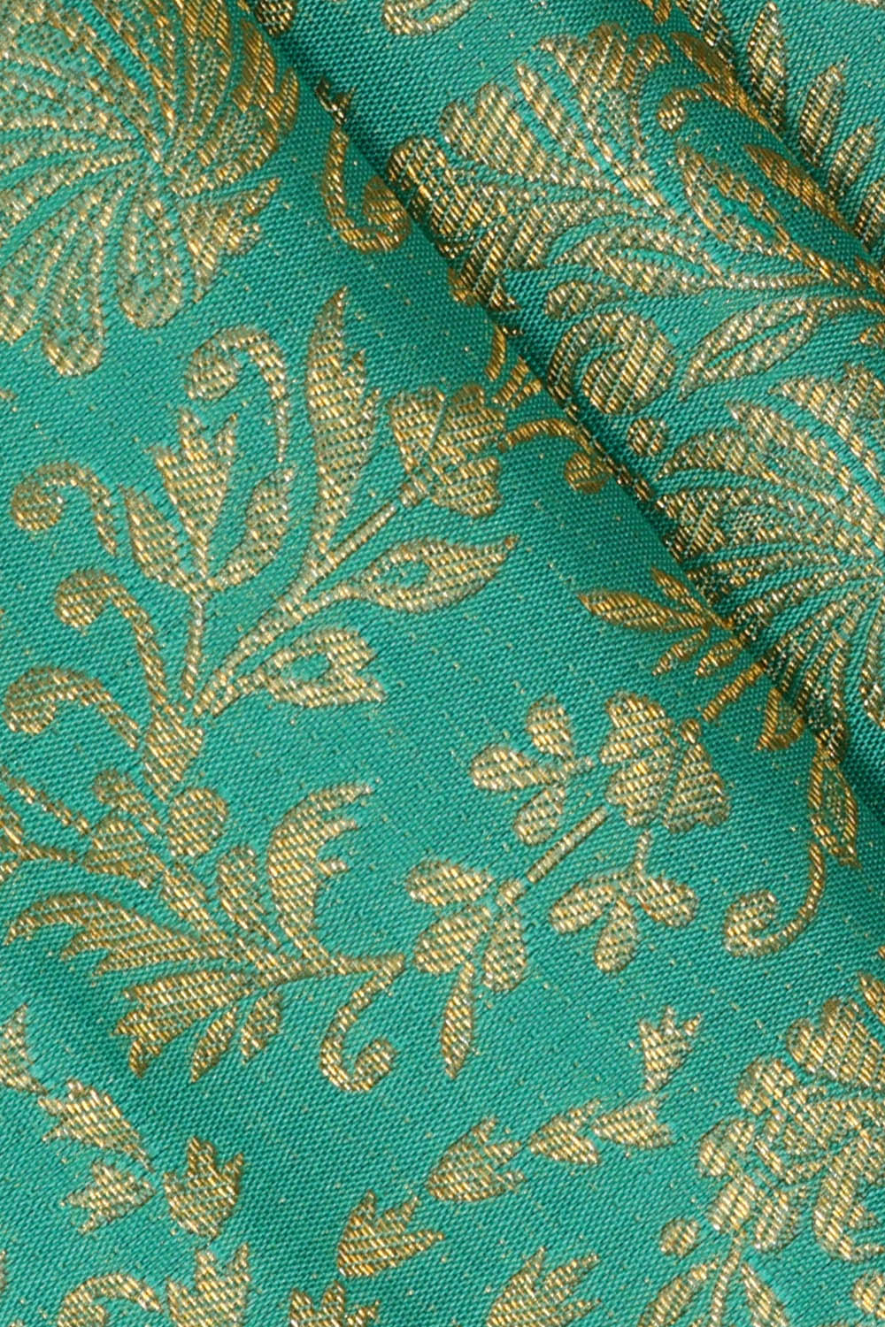 Image of Kanchipattu Silk Cyan Saree