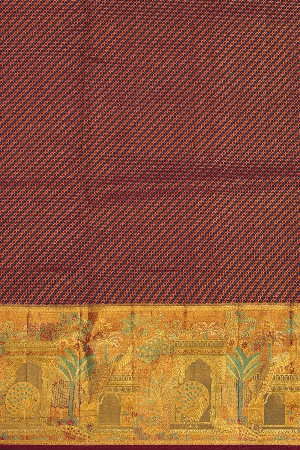 Image of Kanchipattu Silk Cyan Saree