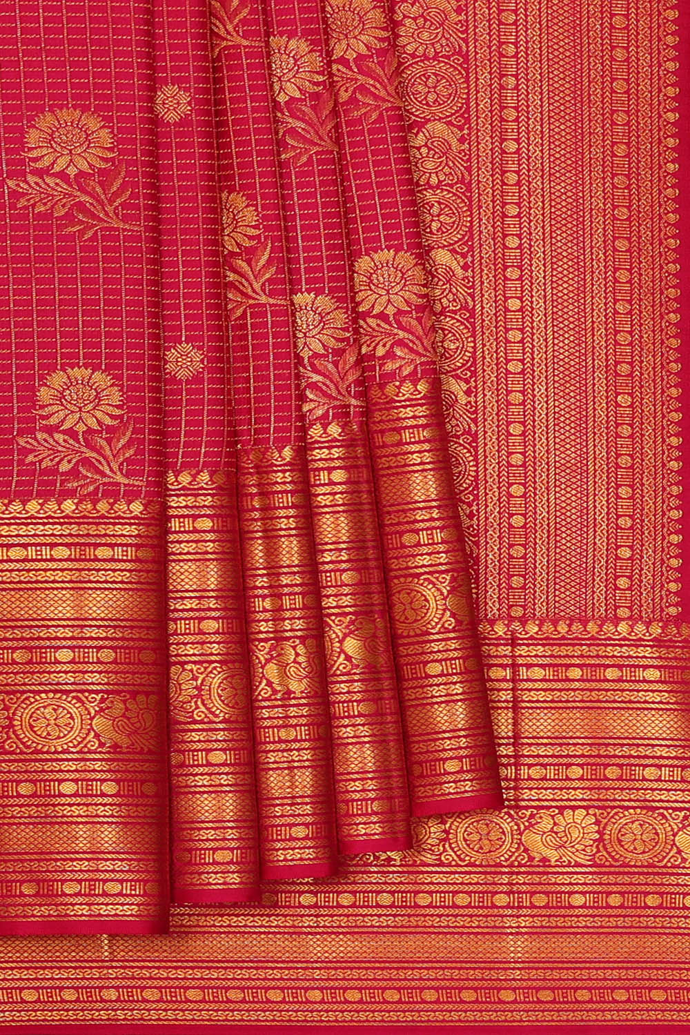 Image of Kanchipattu Silk Pink Saree