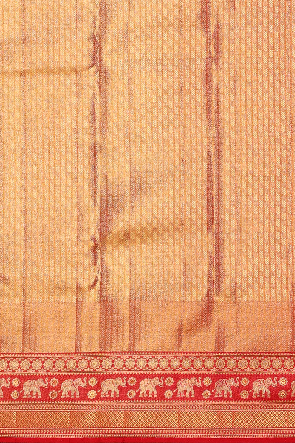 Image of Kanchipattu Tissue Brocade Golden Saree