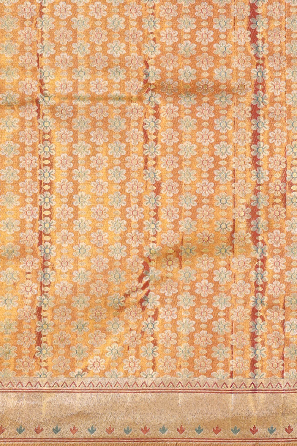 Image of Kanchipattu Tissue Brocade Multi-Colour Saree