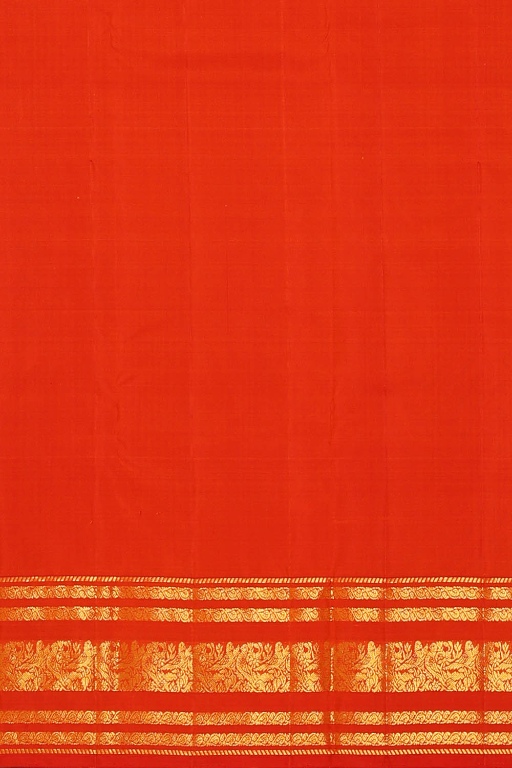 Image of Kanchipattu Silk Orange Saree