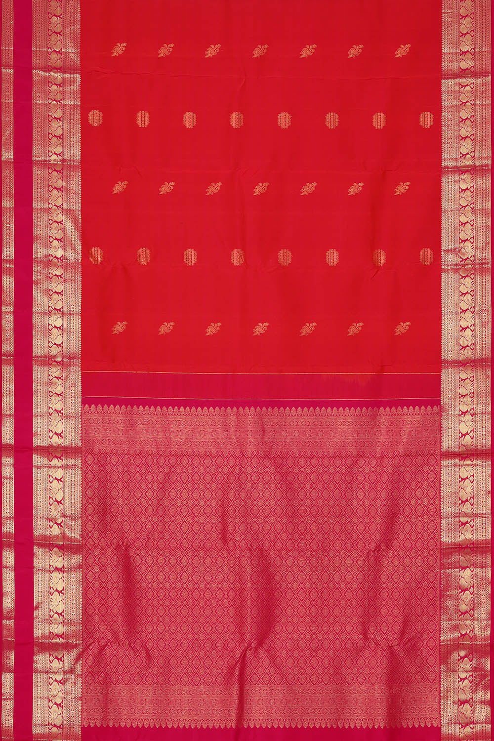 Image of Kanchipattu Silk Orange Saree