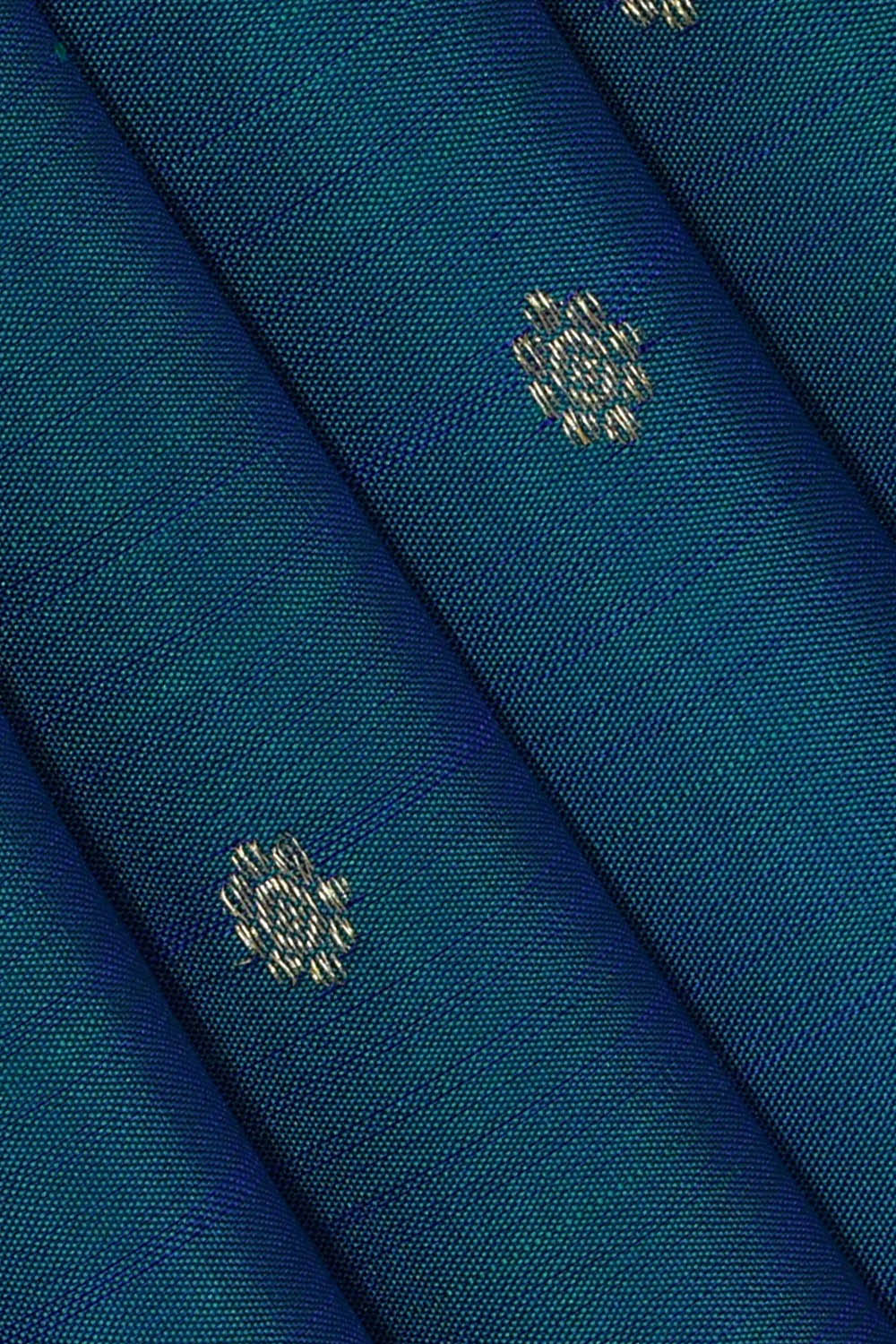 Image of Kanchipattu Silk Blue Saree
