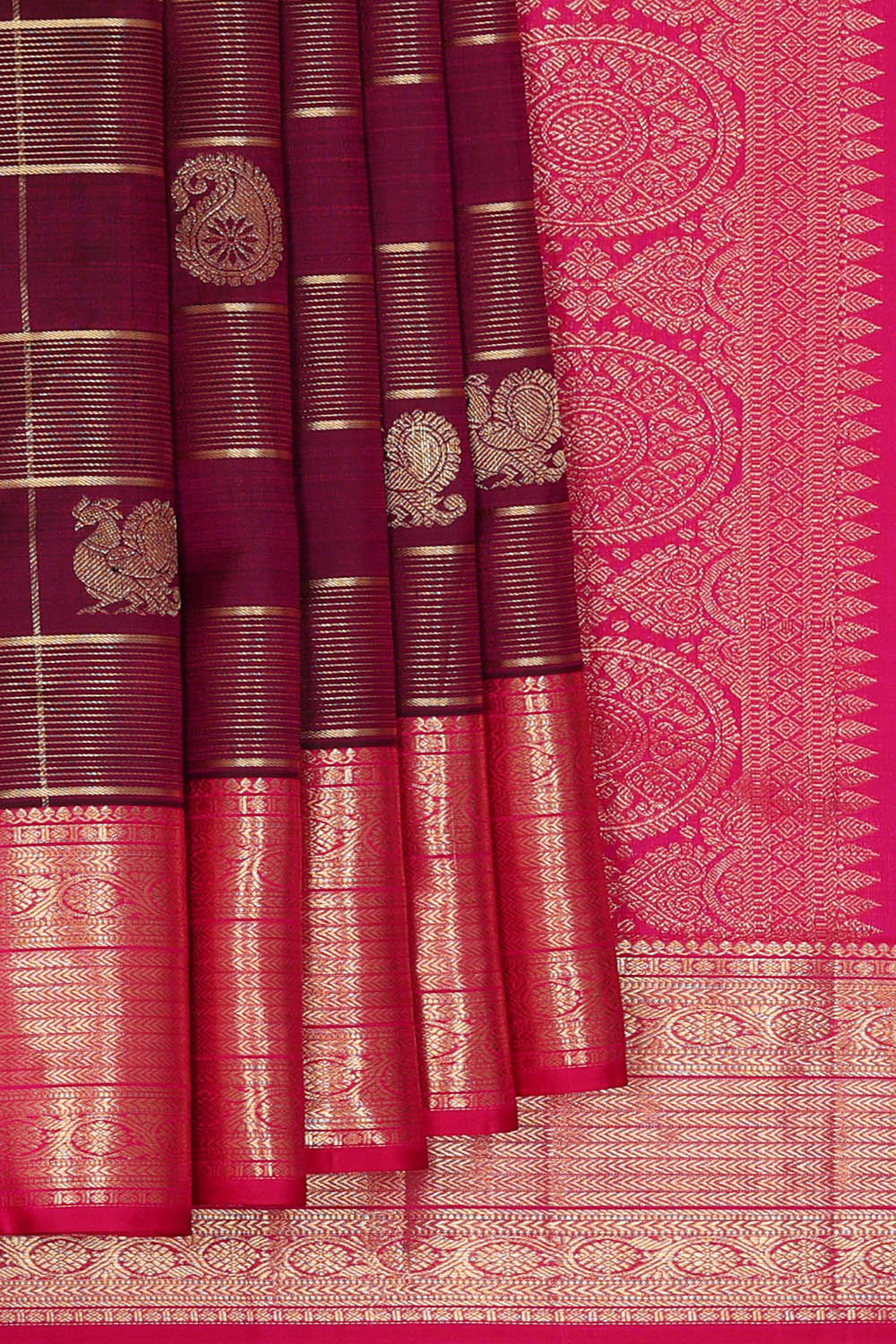 Image of Kanchipattu Silk Purple Saree