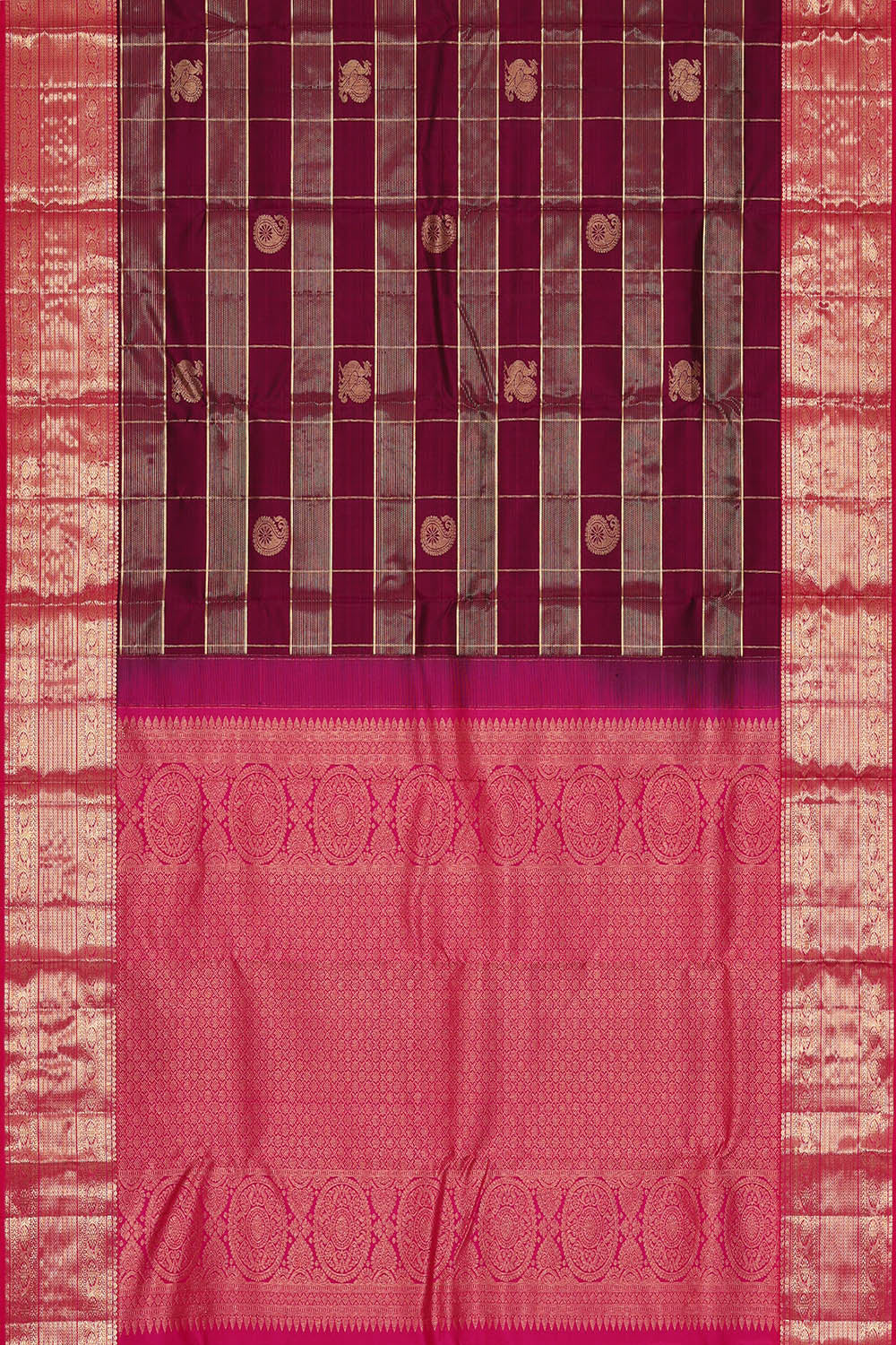 Image of Kanchipattu Silk Purple Saree