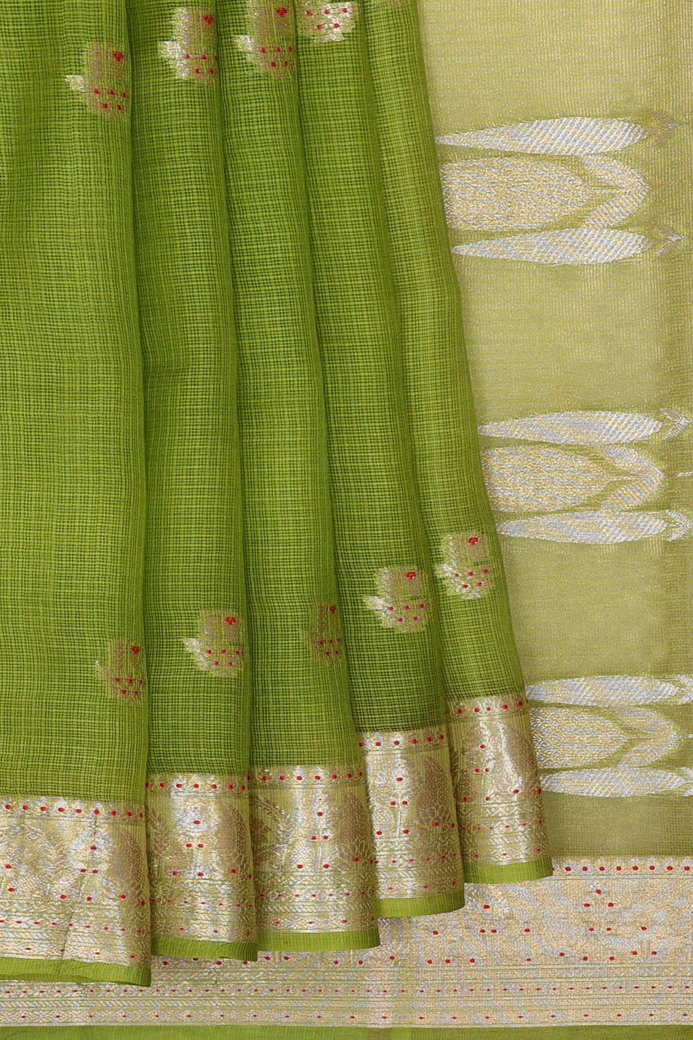 Image of Kota Silk Green Saree