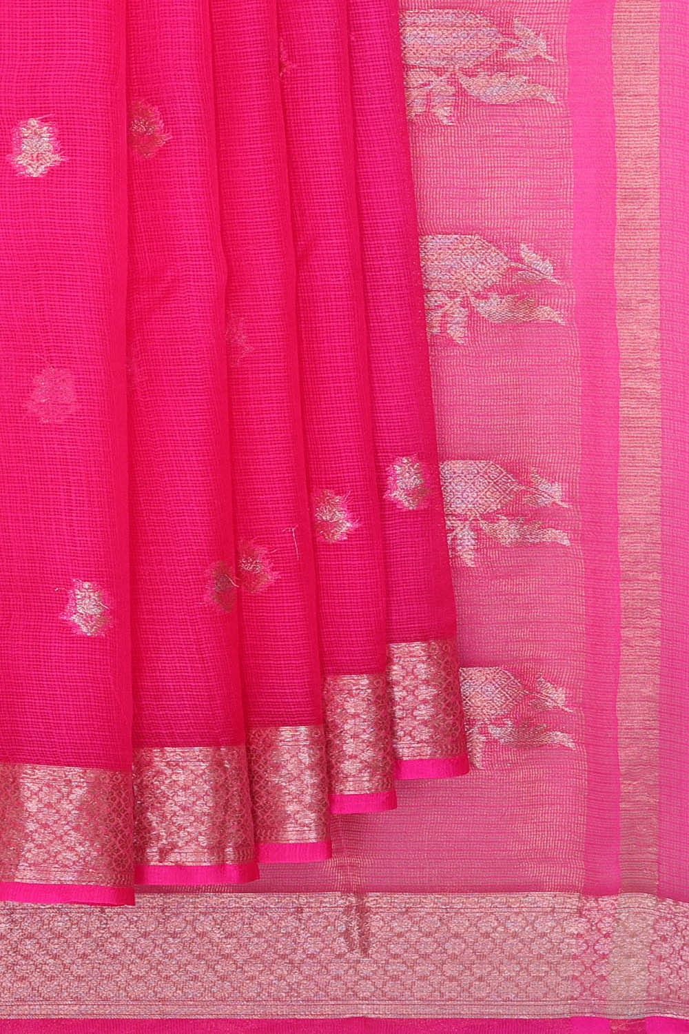Image of Kota Silk Pink Saree