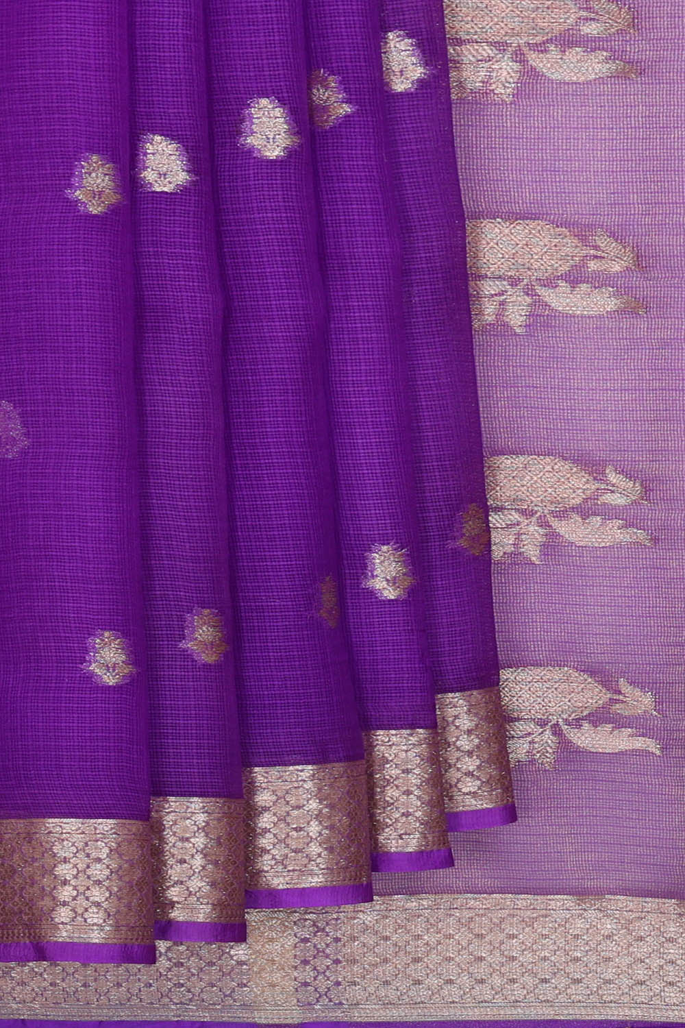 Image of Kota Silk Violet Saree