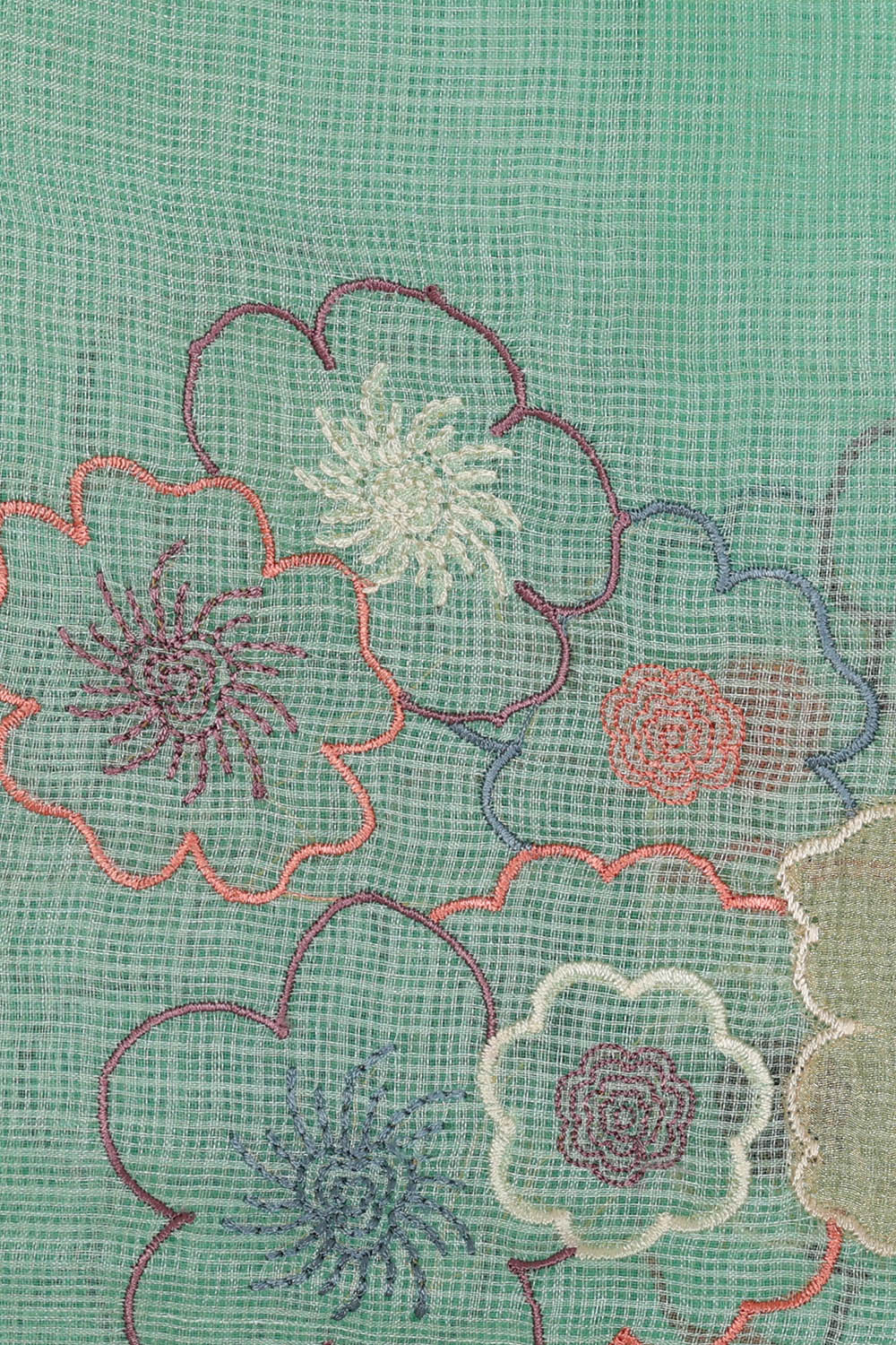 Image of Kota Silk Sea Green Saree